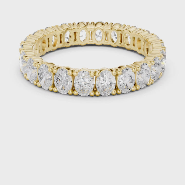 Classic Oval Cut 1.92 ctw Diamond Eternity Band - B1181