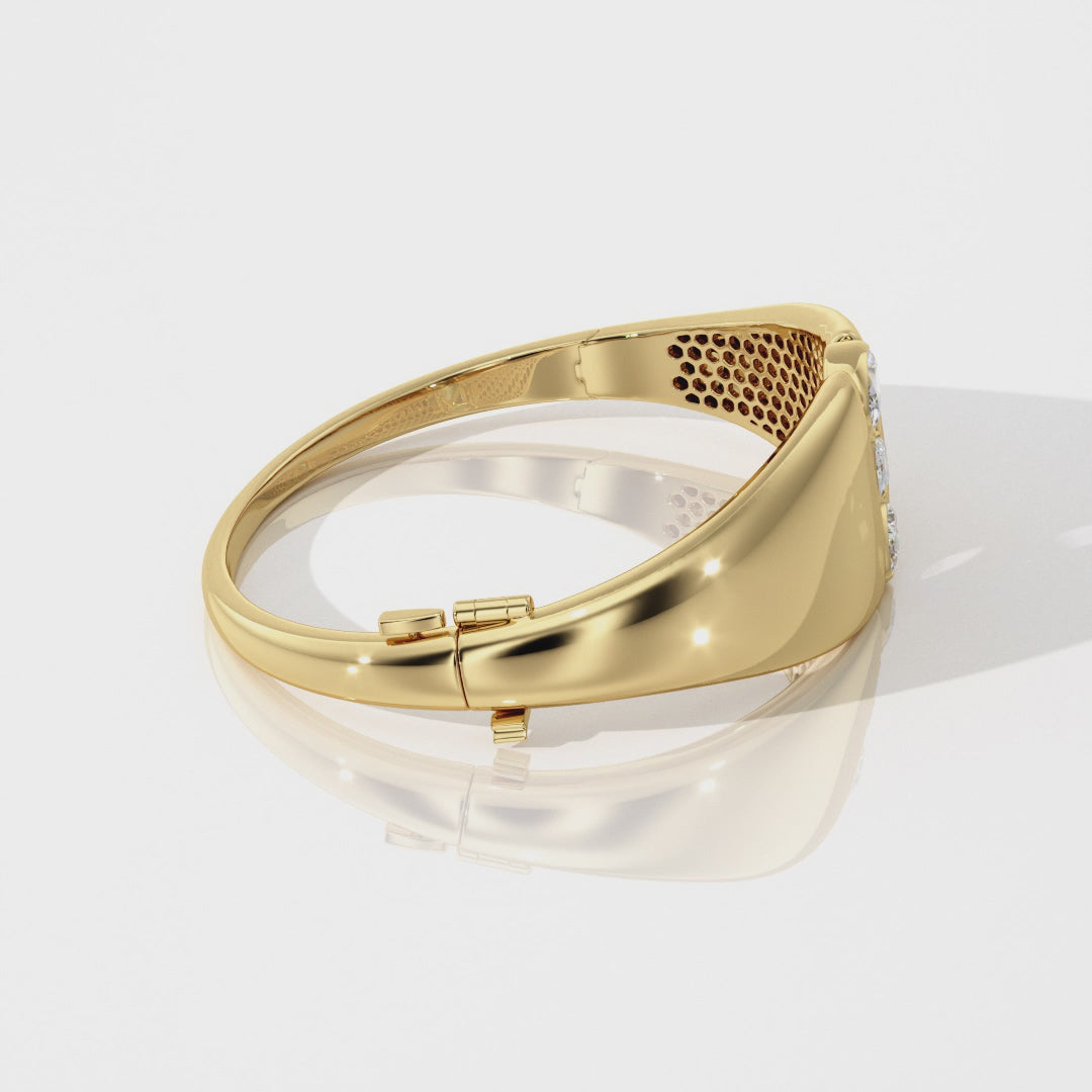 The Trinity Diamond Gold Bracelet - SC1003