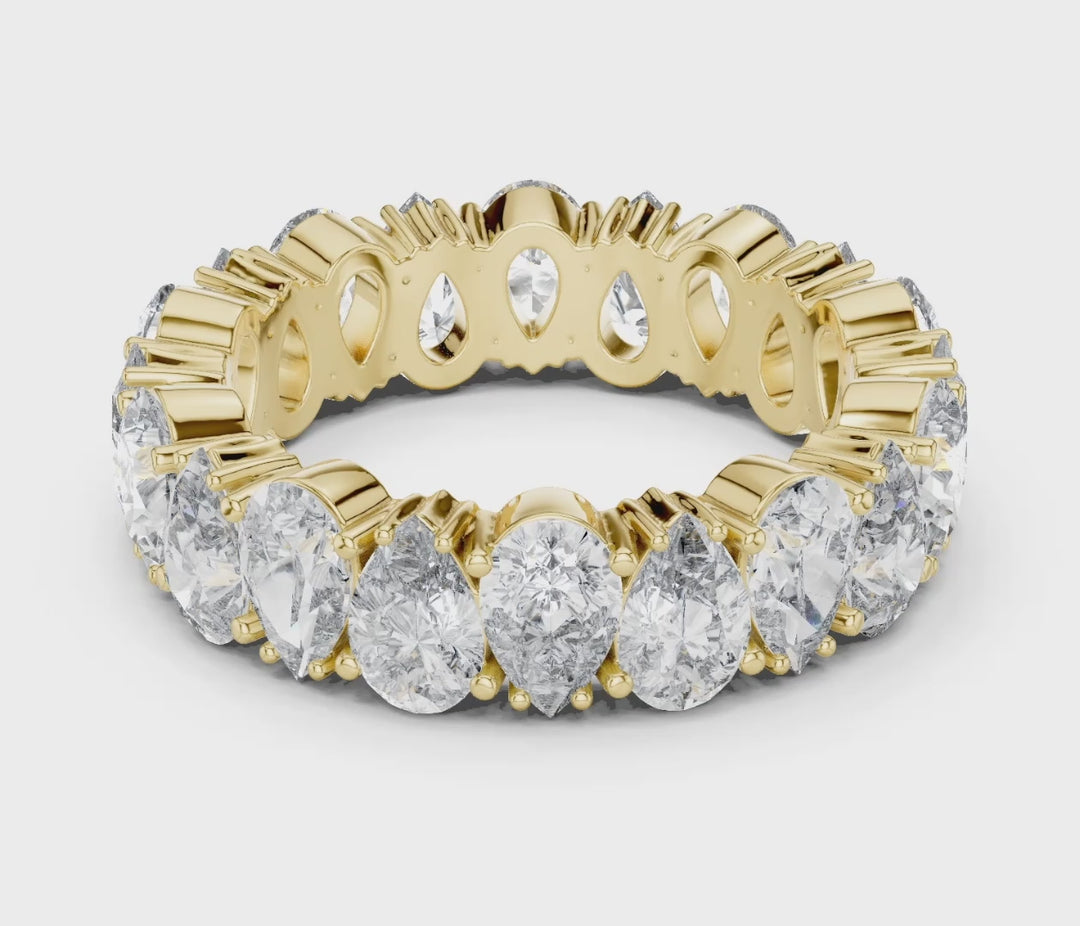 Pear 5 ctw Diamond Eternity Band - B1128