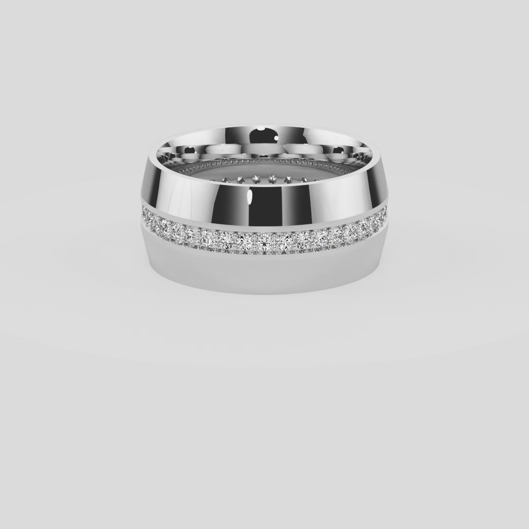 Golden Horizon Wedding Band - B1016