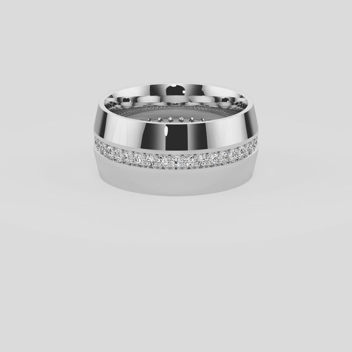 Golden Horizon Wedding Band - B1016