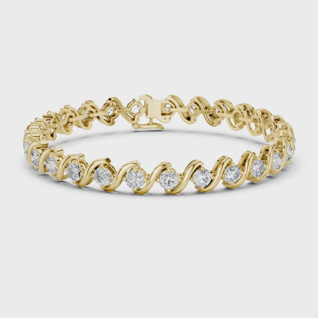 Diamond Twist 6.4 ctw Tennis Bracelet - BC112