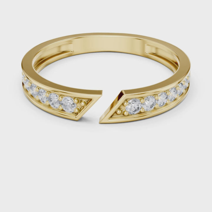 Round 0.24 ctw Diamond Open Band - B1162