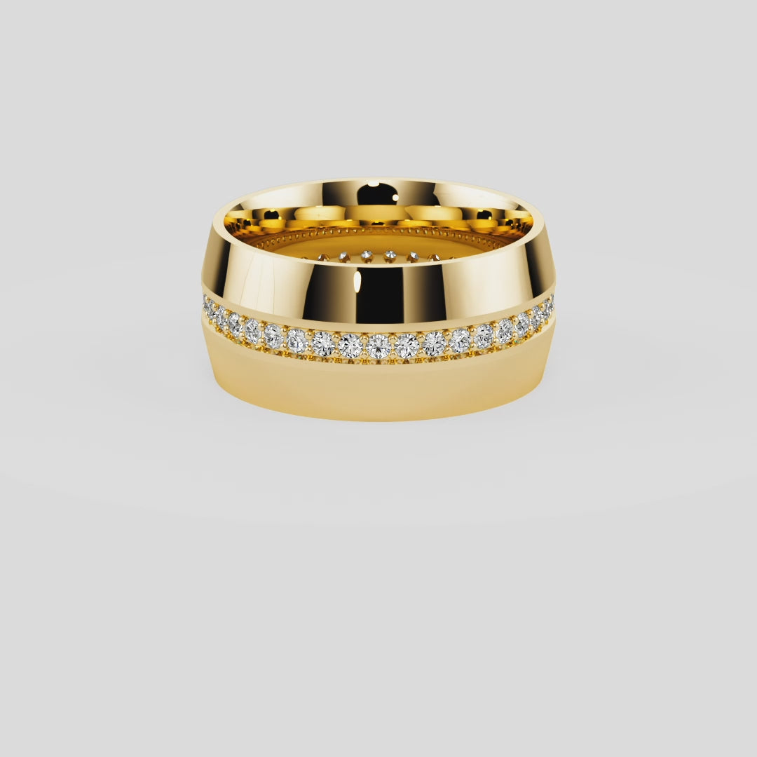 Golden Horizon Wedding Band - B1016