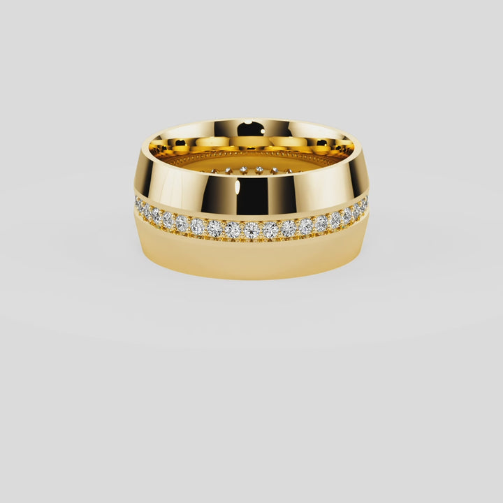 Golden Horizon Wedding Band - B1016