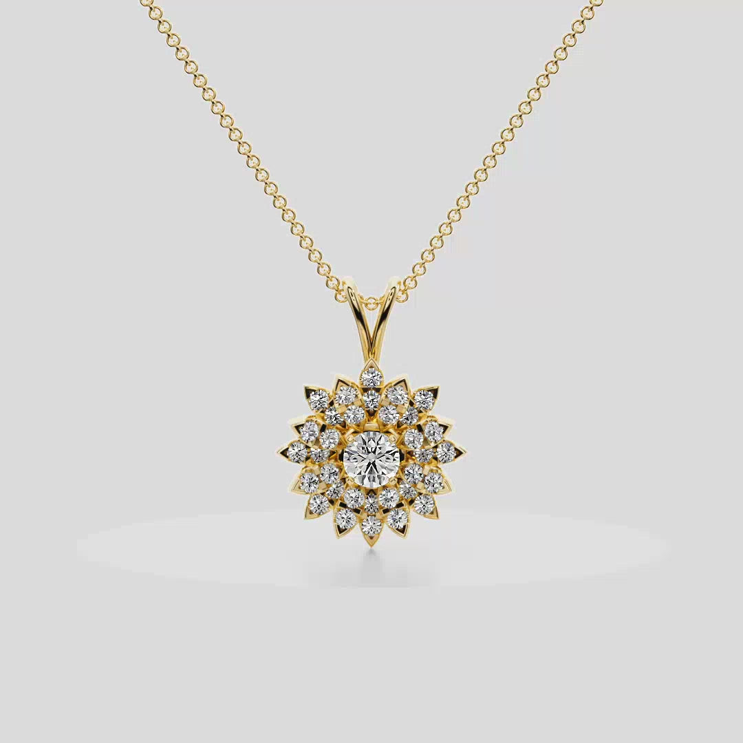 Blossom Diamond Pendent - P1106