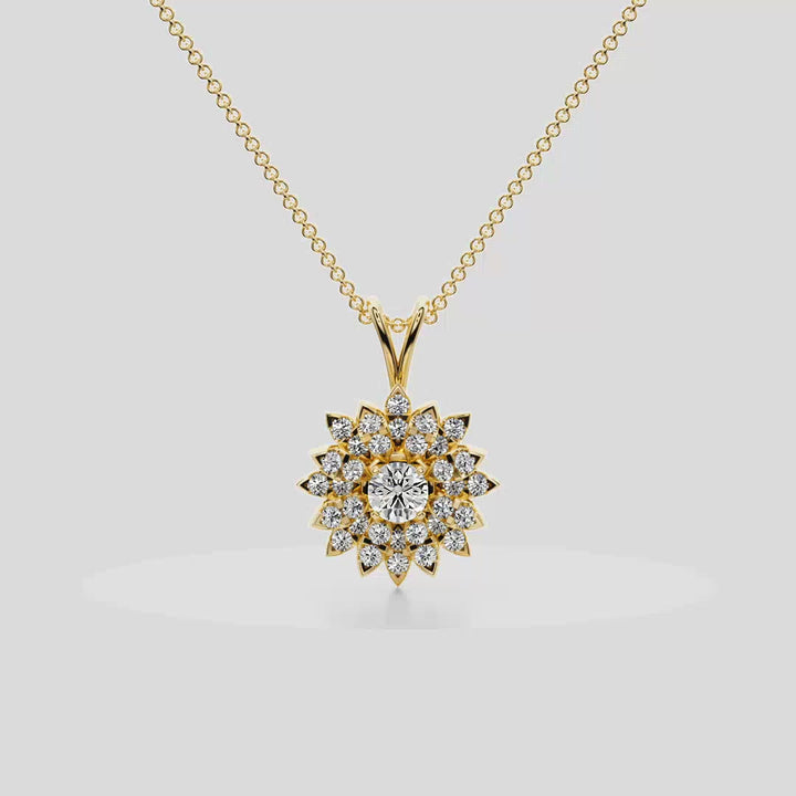Blossom Diamond Pendent - P1106