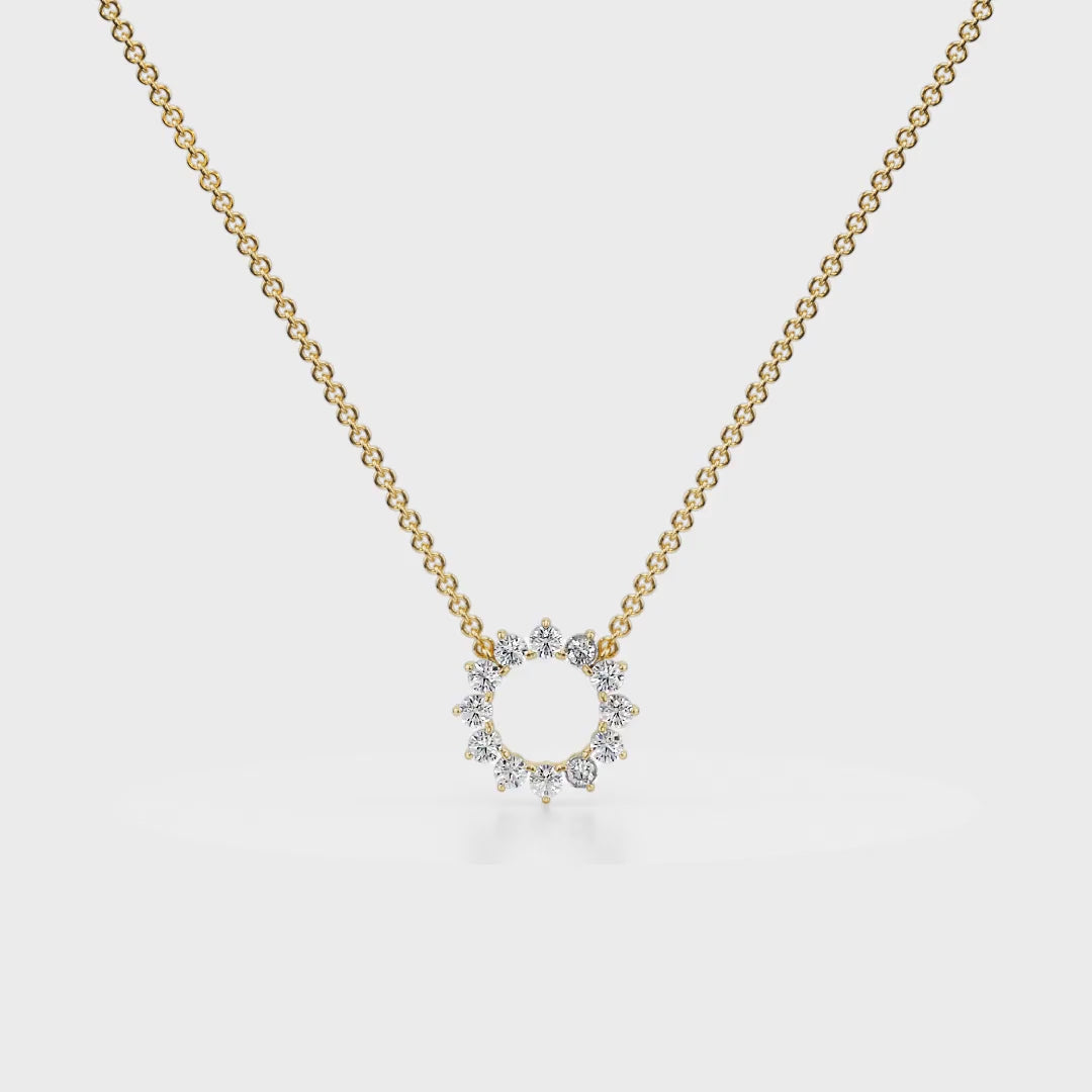 Eternal Love Pendant 18K Yellow Gold