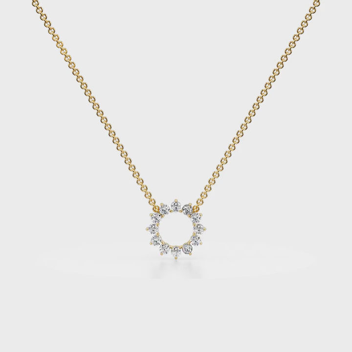 Eternal Love Pendant 18K Yellow Gold