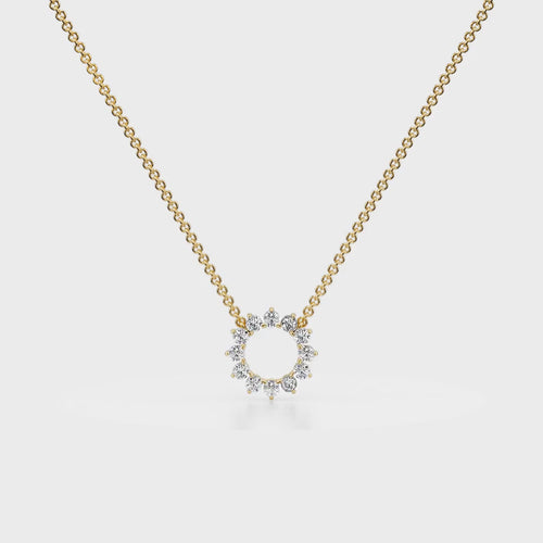 Eternal Love Pendant 18K Yellow Gold