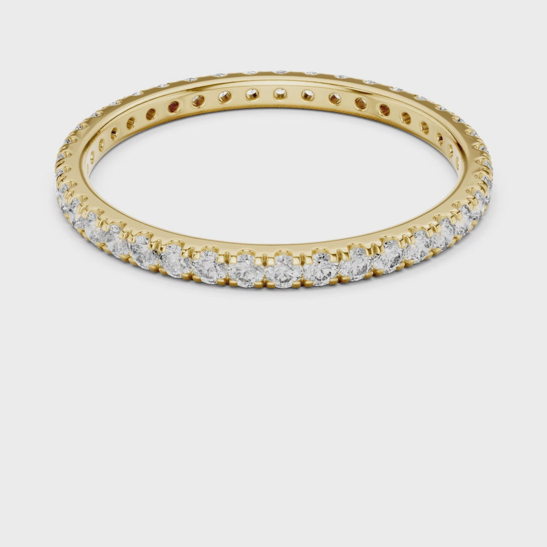 Slim Round 0.46 ctw Diamond Eternity Band - B1173