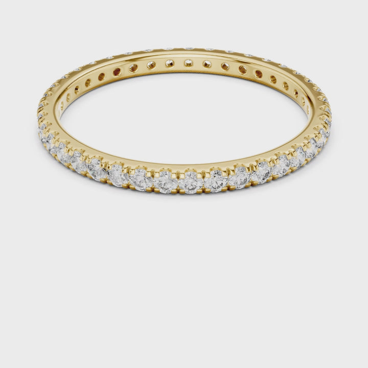 Slim Round 0.46 ctw Diamond Eternity Band - B1173