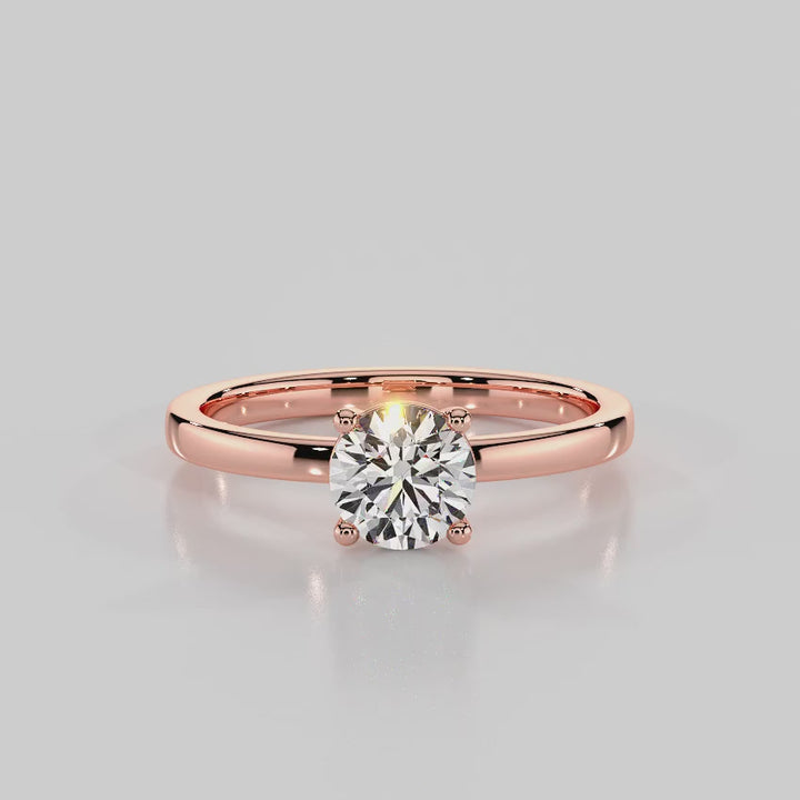 Classic Sparkle Solitaire Engagement Ring - R1007