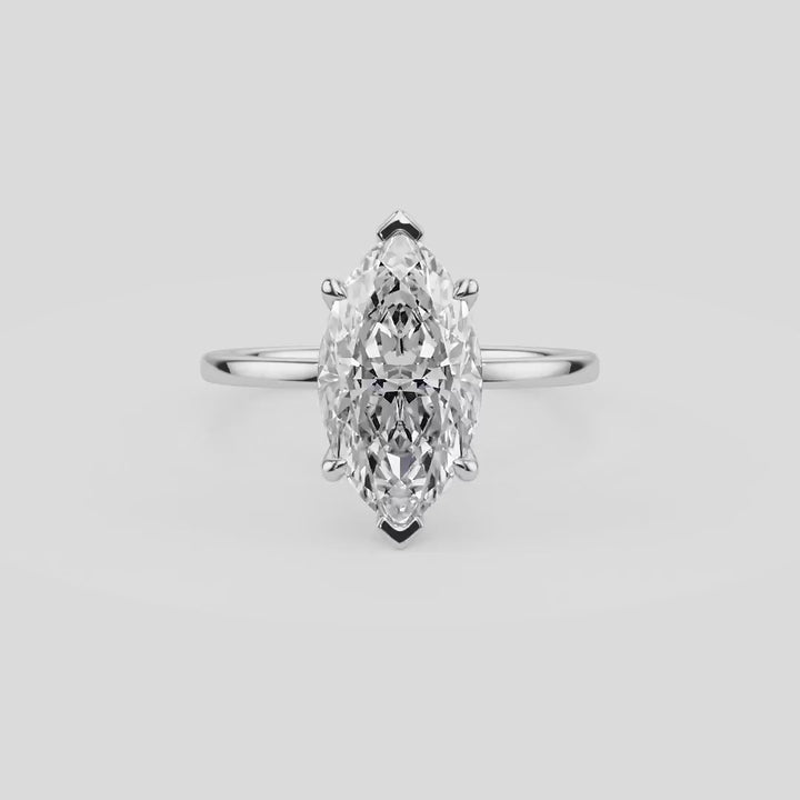 Marquise Dream Solitaire Engagement Ring - R1011