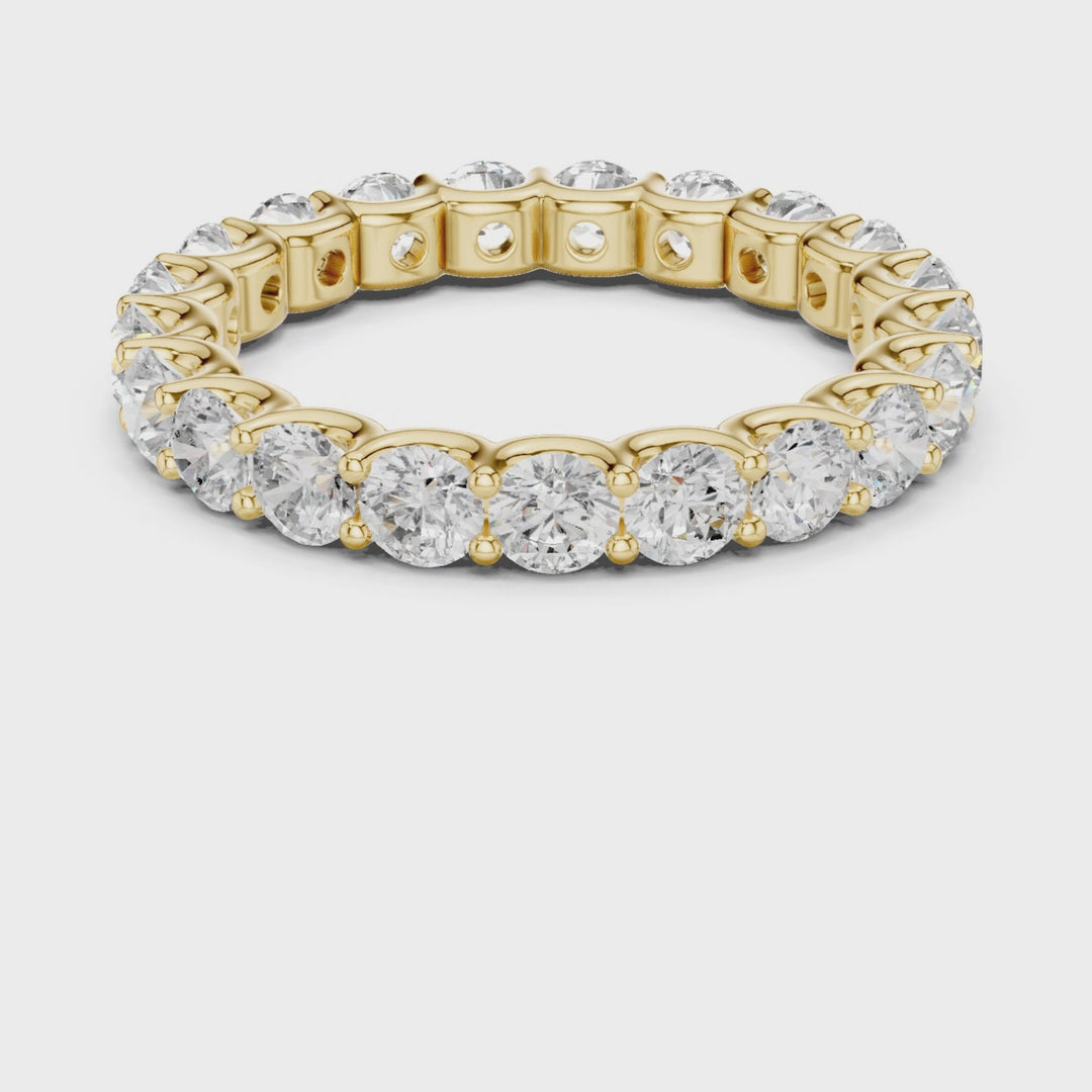 Cushion Square Cut 2.8 ctw Diamond Eternity Band - B1184