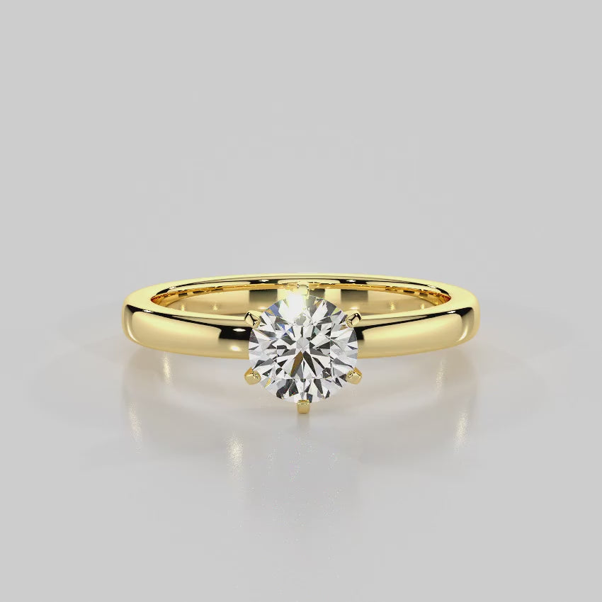 Classic Beauty  Solitaire Engagement Ring - R1008