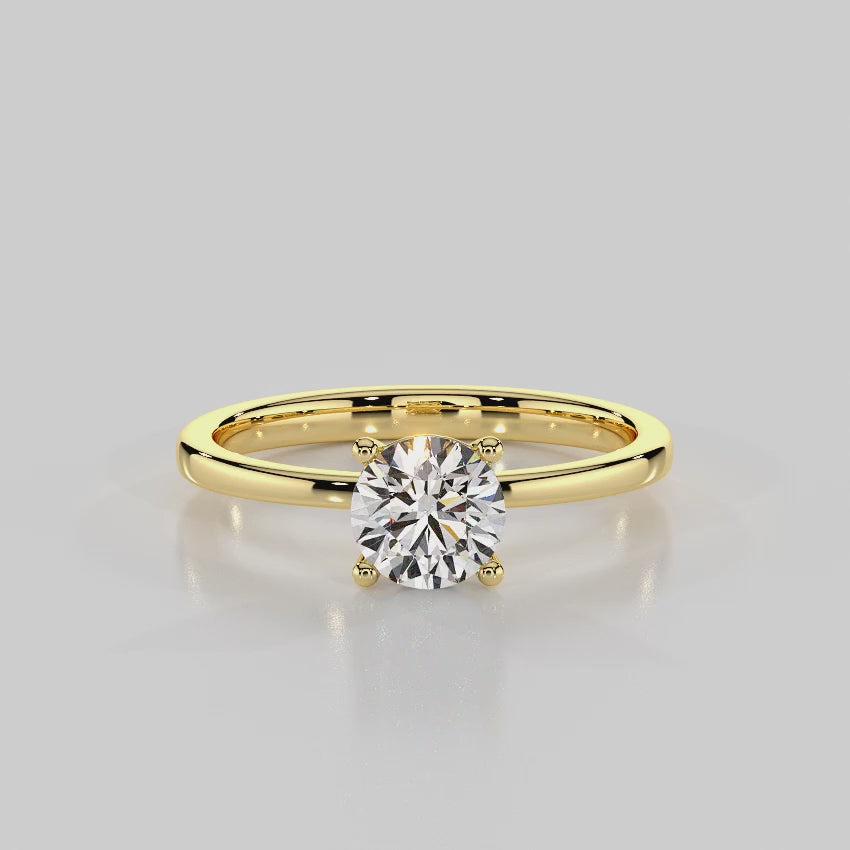 Classic Elegance Solitaire Engagement Ring - R1001