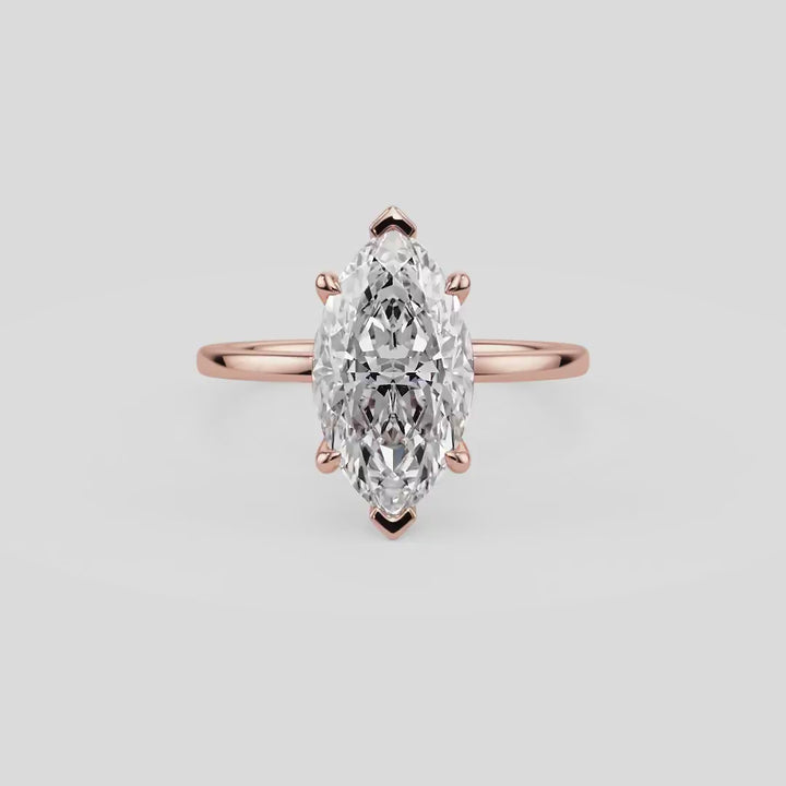Marquise Dream Solitaire Engagement Ring - R1011