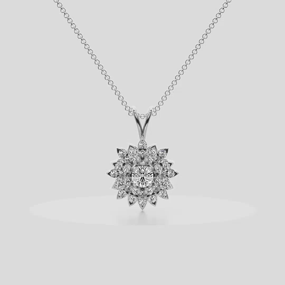 Blossom Diamond Pendent - P1106