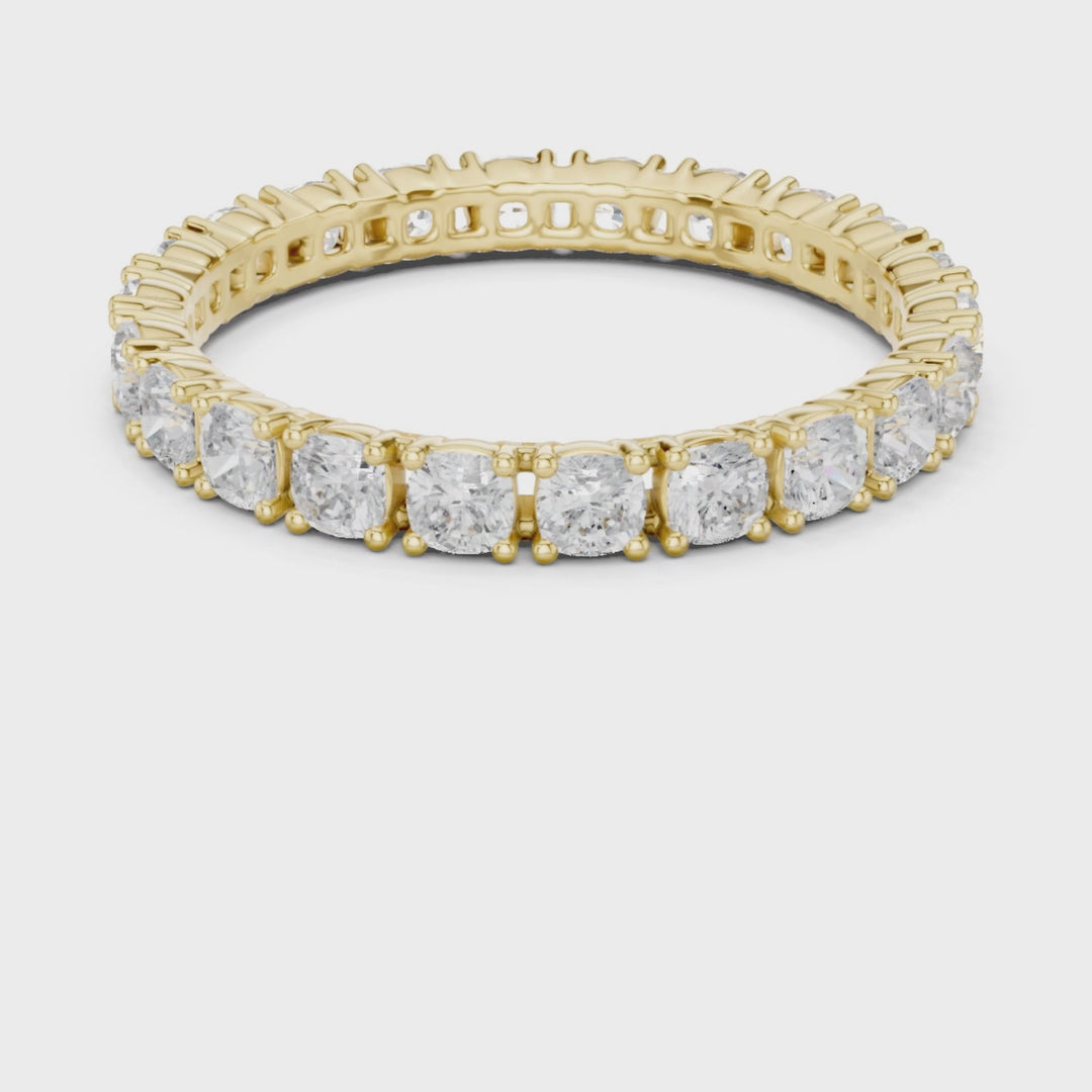 Cushion Square 1.24 ctw Diamond Eternity Band - B1180