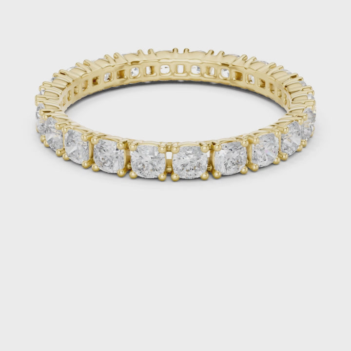 Cushion Square 1.24 ctw Diamond Eternity Band - B1180