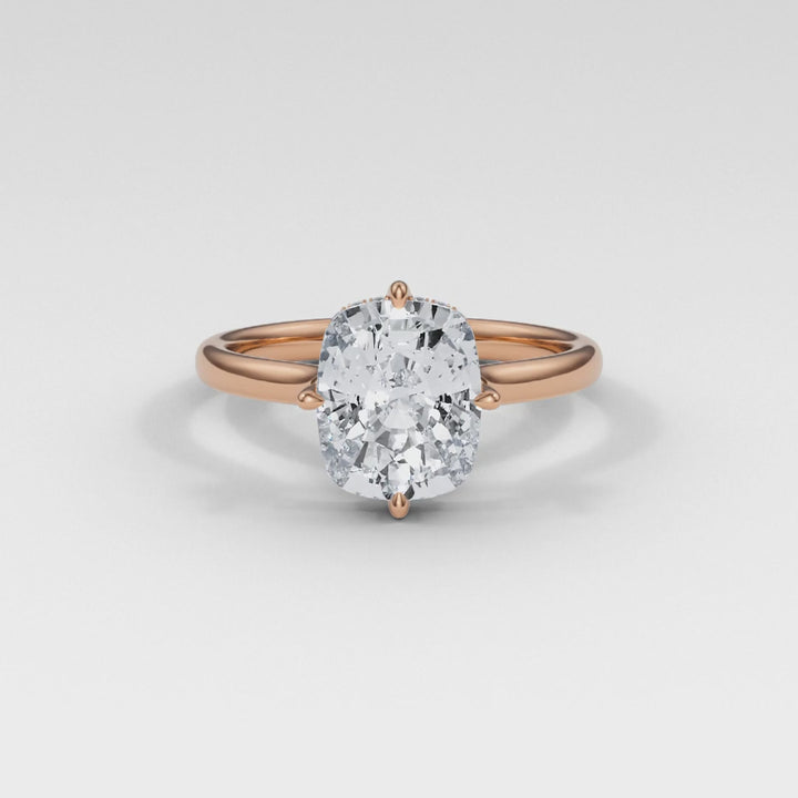 Elongated Cushion Brilliance Ring - R1030