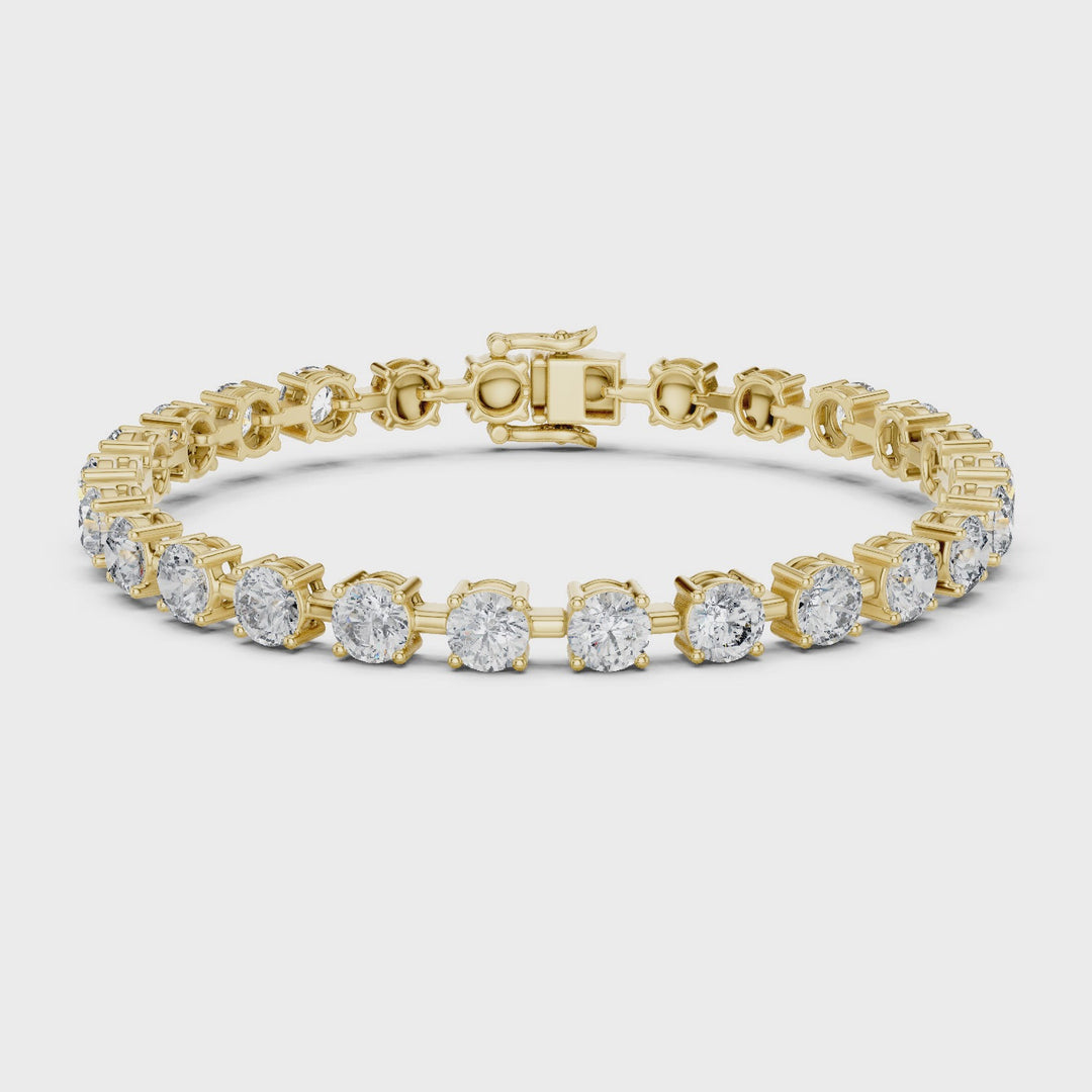 Round Diamond 10.5 ctw Link Tennis Bracelet - BC113