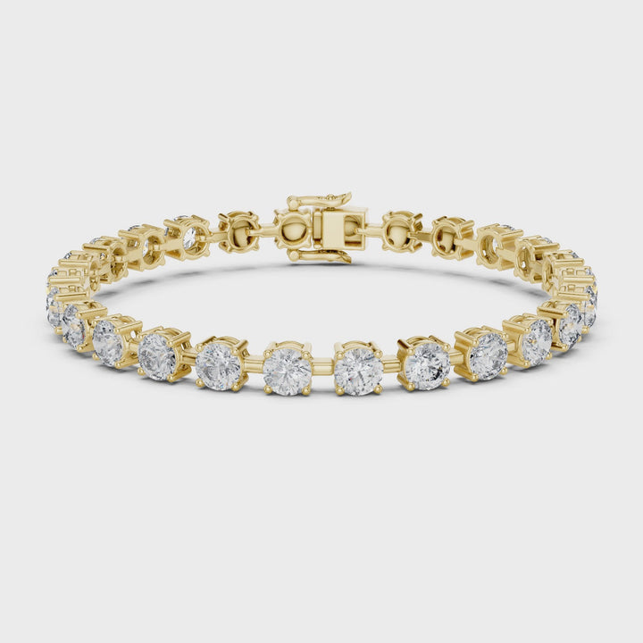 Round Diamond 10.5 ctw Link Tennis Bracelet - BC113