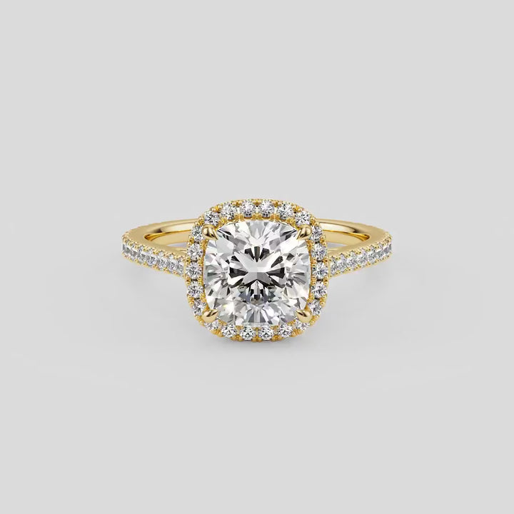 Royal Cushion Elegance Engagement Ring - R1204