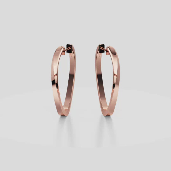 Gold Hoop Earrings - E1104