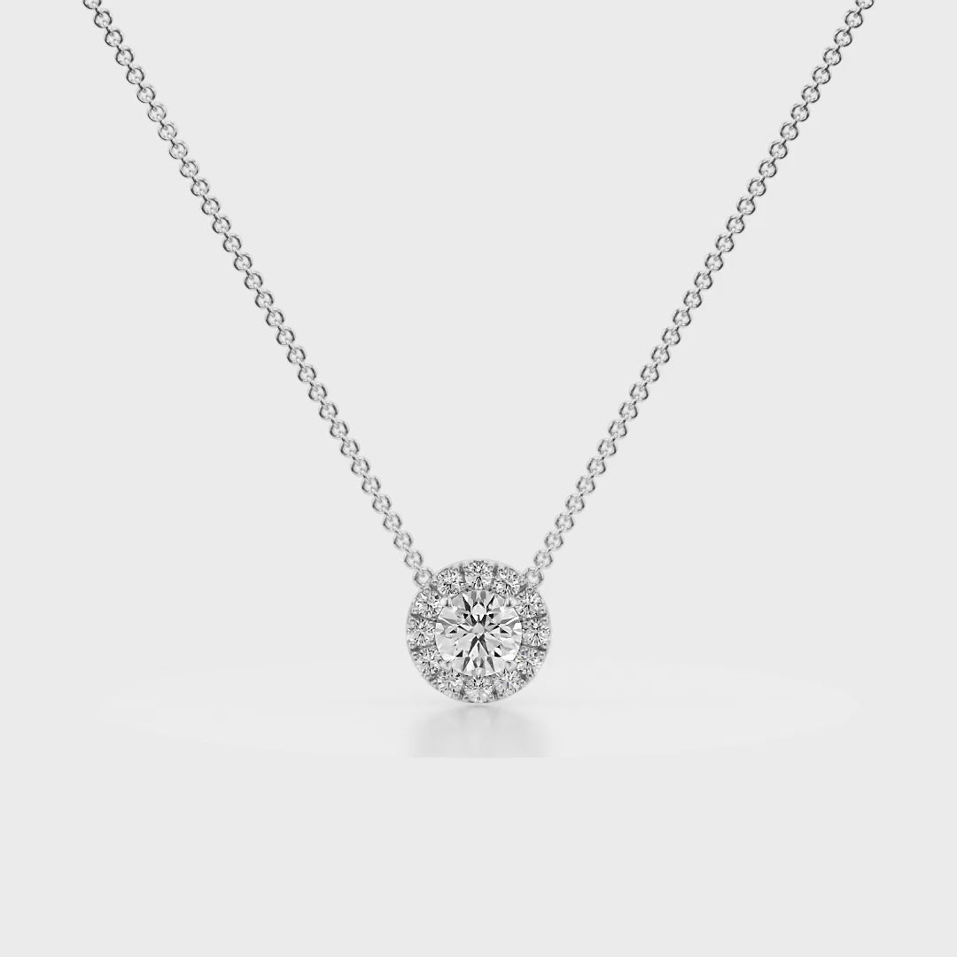 True Sparkle Halo Pendant - P1105