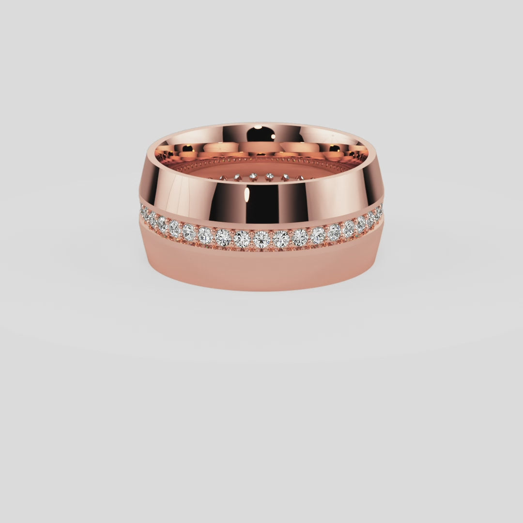 Golden Horizon Wedding Band - B1016