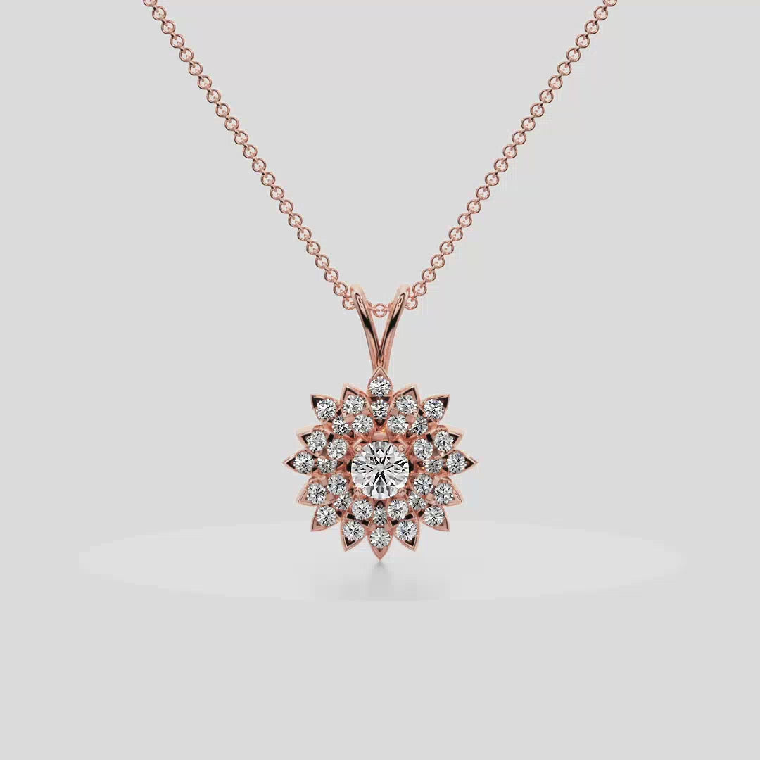 Blossom Diamond Pendent - P1106