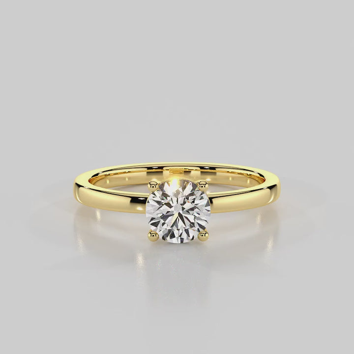 Classic Sparkle Solitaire Engagement Ring - R1007