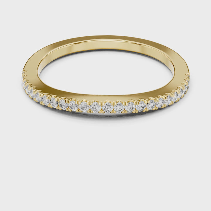 Round 0.21 ctw Diamond Half Eternity Band - B1171