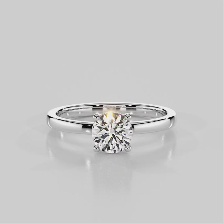 Classic Sparkle Solitaire Engagement Ring - R1007