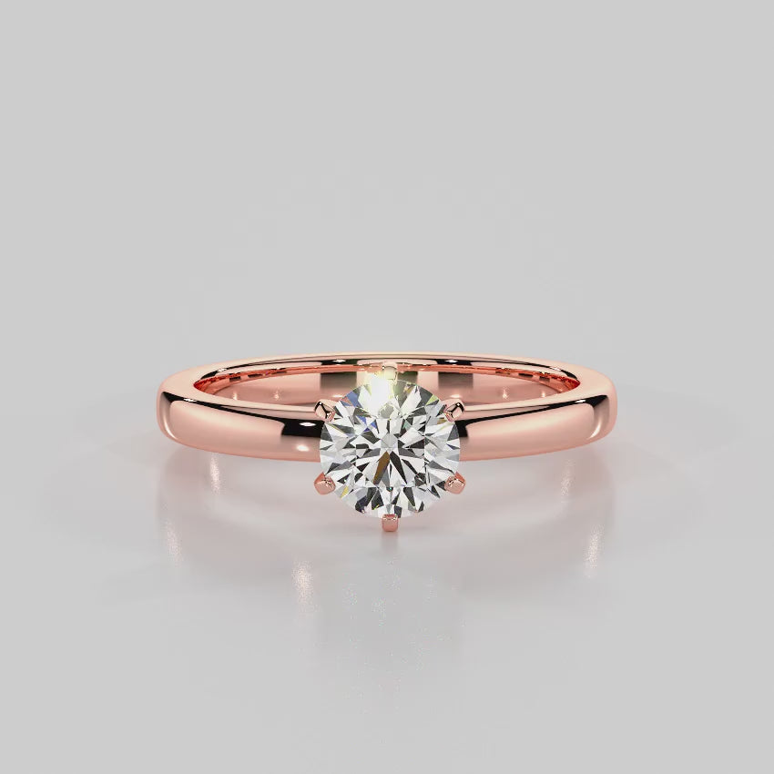 Classic Beauty  Solitaire Engagement Ring - R1008