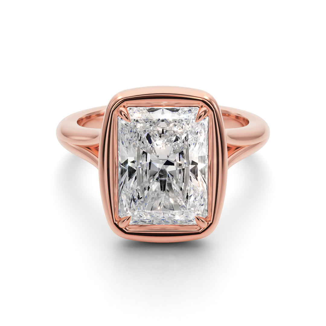 Prong Set El Cushon Ring - R1021 in Ring by 18 KARATS