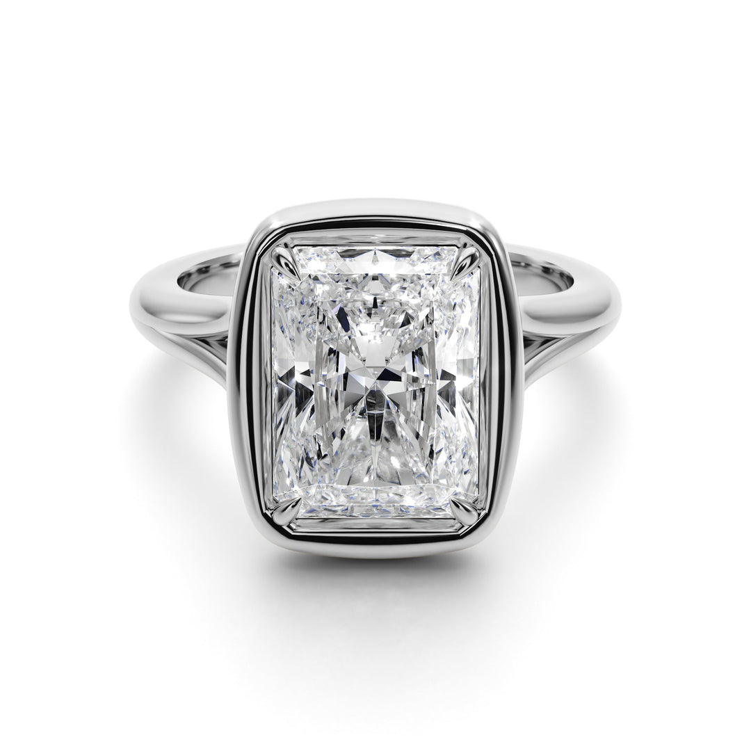 Prong Set El Cushon Ring - R1021 in Ring by 18 KARATS