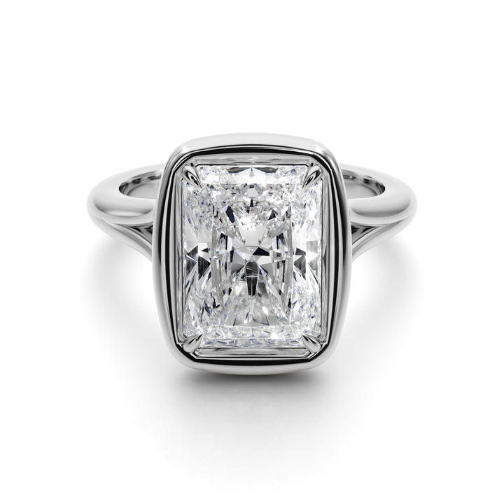 Prong Set El Cushon Ring - R1021 in Ring by 18 KARATS