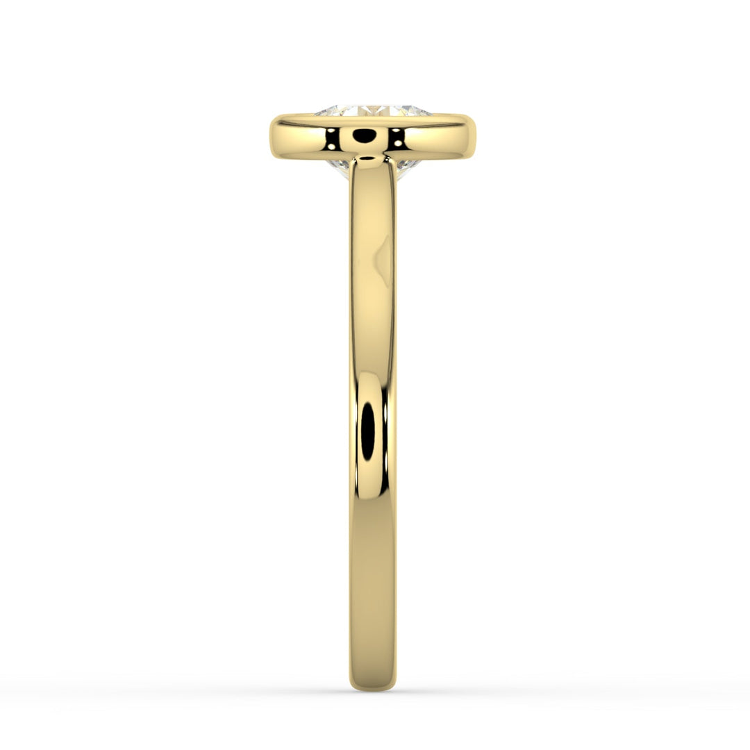 Pure Bond Bezel Engagement Ring -  R1010 in Ring by 18 KARATS