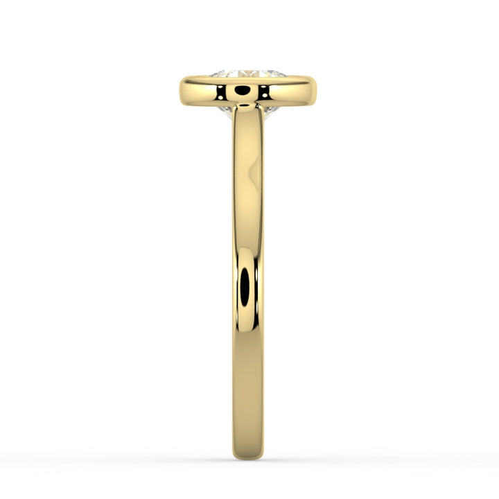 Pure Bond Bezel Engagement Ring -  R1010 in Ring by 18 KARATS