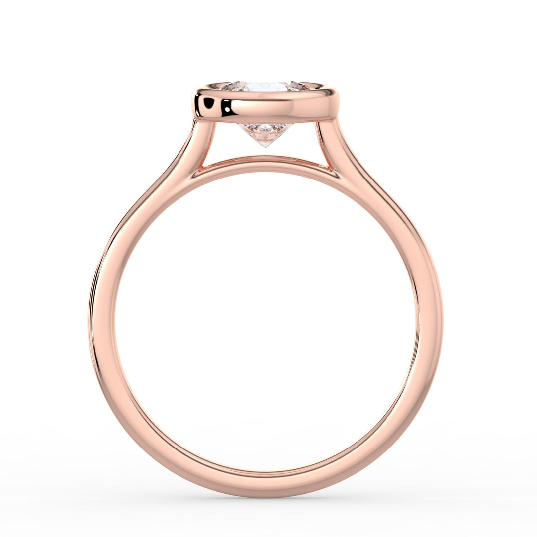 Pure Bond Bezel Engagement Ring -  R1010 in Ring by 18 KARATS