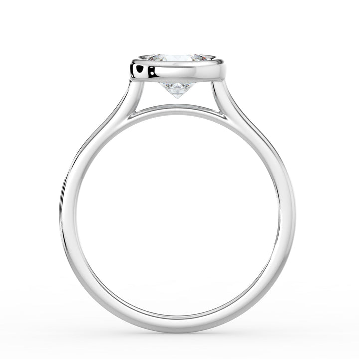 Pure Bond Bezel Engagement Ring -  R1010 in Ring by 18 KARATS