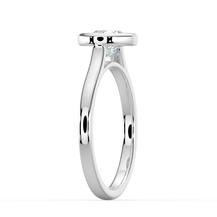 Pure Bond Bezel Engagement Ring -  R1010 in Ring by 18 KARATS