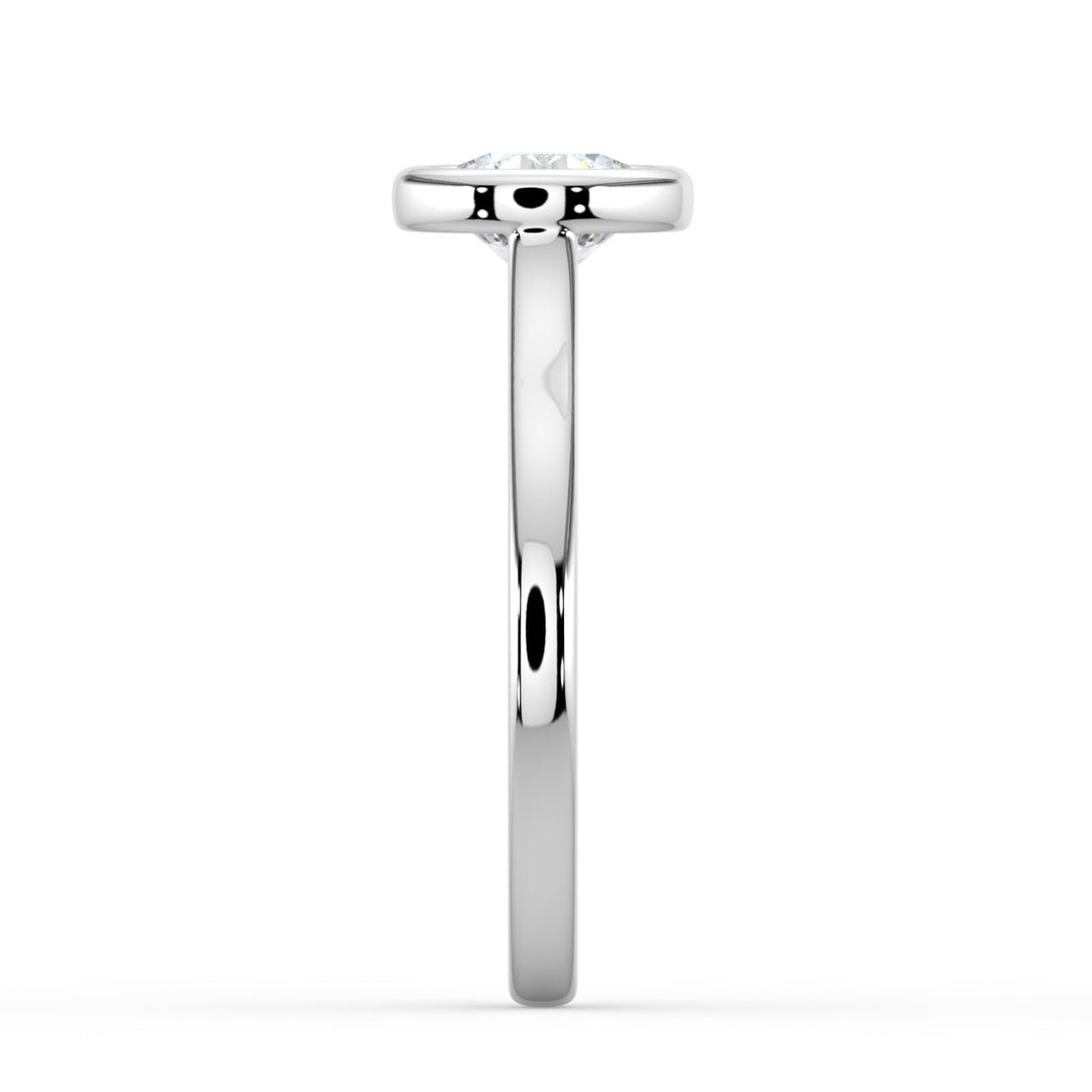 Pure Bond Bezel Engagement Ring -  R1010 in Ring by 18 KARATS
