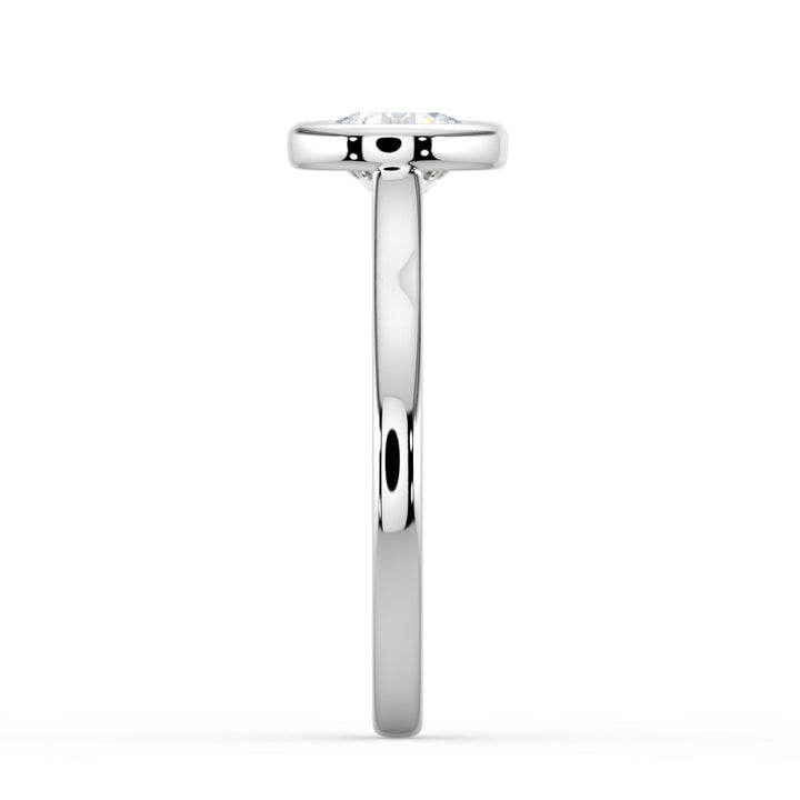 Pure Bond Bezel Engagement Ring -  R1010 in Ring by 18 KARATS