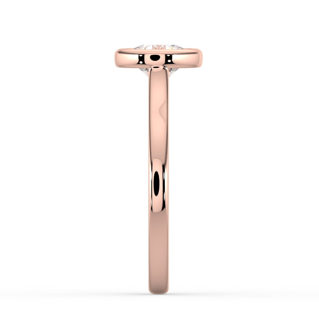 Pure Bond Bezel Engagement Ring -  R1010 in Ring by 18 KARATS