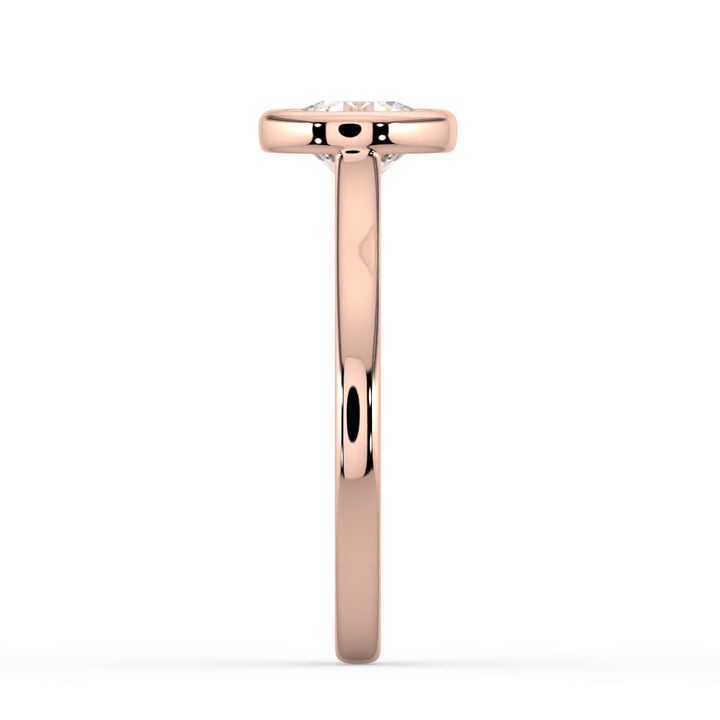 Pure Bond Bezel Engagement Ring -  R1010 in Ring by 18 KARATS