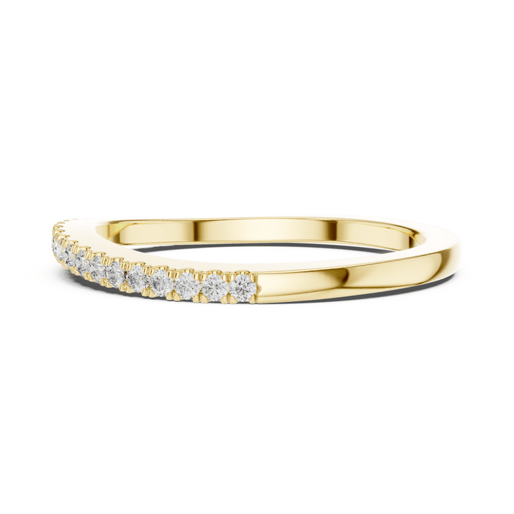Round 0.21 ctw Diamond Half Eternity Band - B1171 in Wedding Bands by 18 KARATS INC.